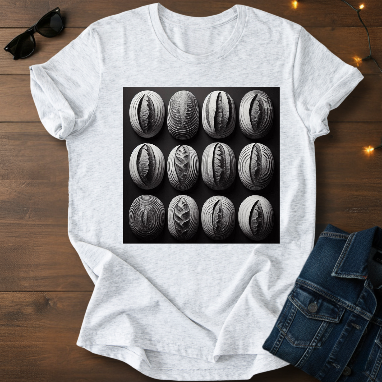 12 Loaves - Black & White Sourdough T-Shirt