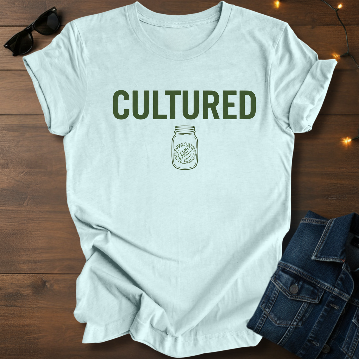 Cultured Mason Jar T-Shirt — Fermentation & Pickling Shirt