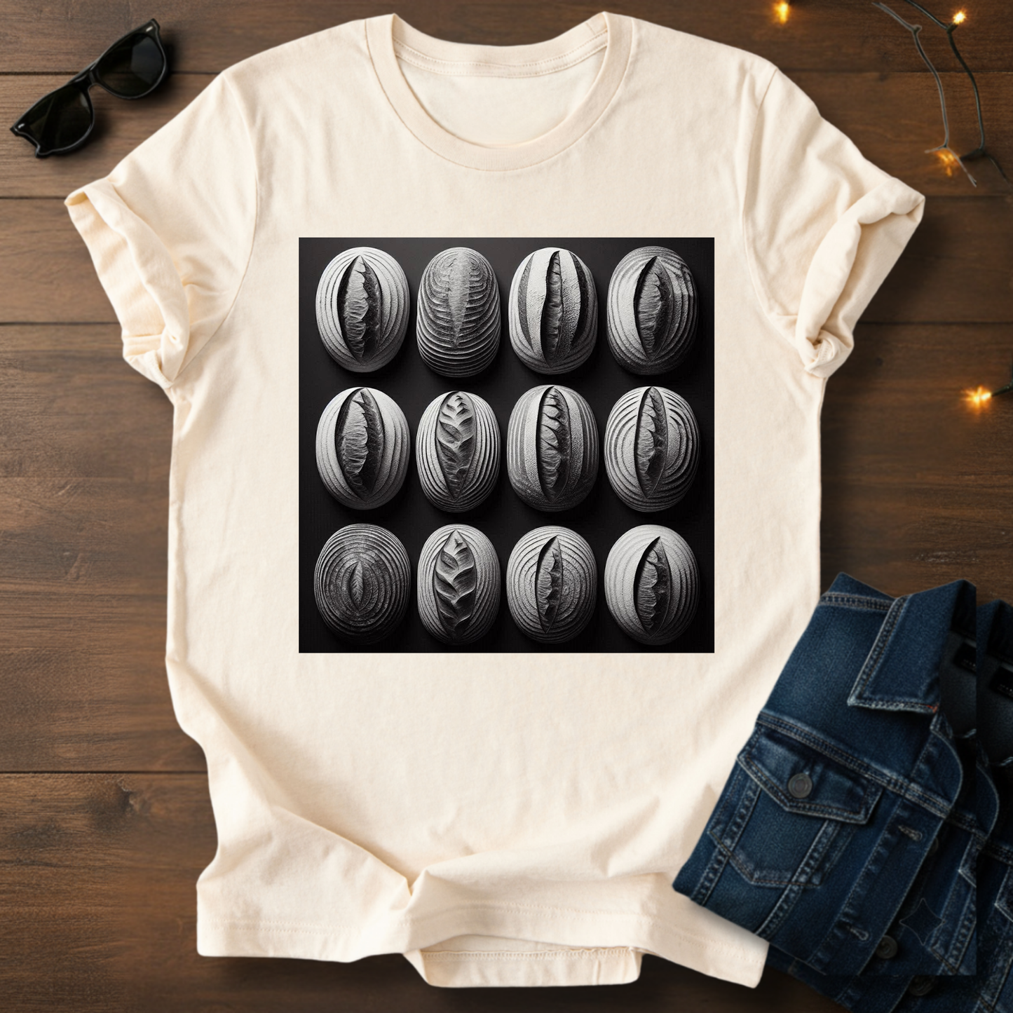 12 Loaves - Black & White Sourdough T-Shirt
