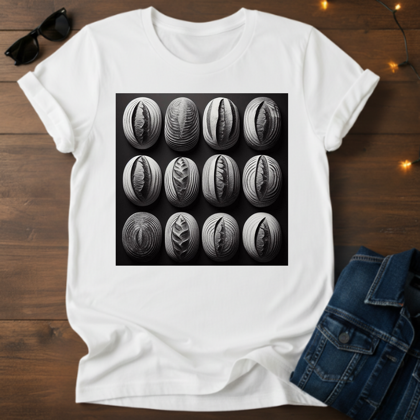 12 Loaves - Black & White Sourdough T-Shirt