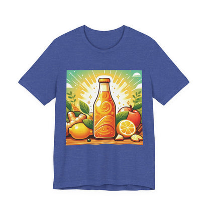 Citrus Soda Bottle Tee — Retro Orange Lemon Summer Drink T-Shirt