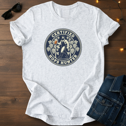 Certified Hops Hunter T‑Shirt — Vintage Craft Beer Tee for Brewers & Beer Lovers