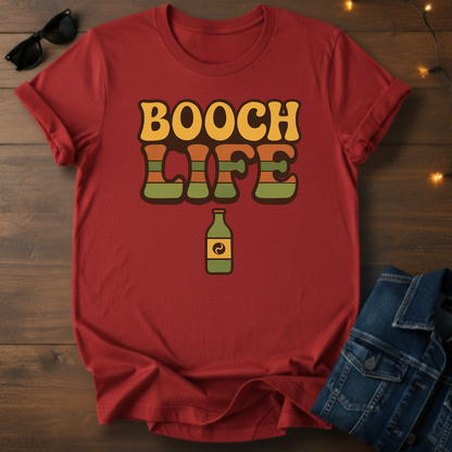 Booch Life Kombucha Tee - Retro Organic Fermentation Shirt