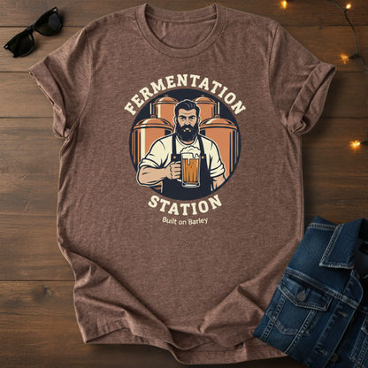 Fermentation Station Beer Brewing T-Shirt