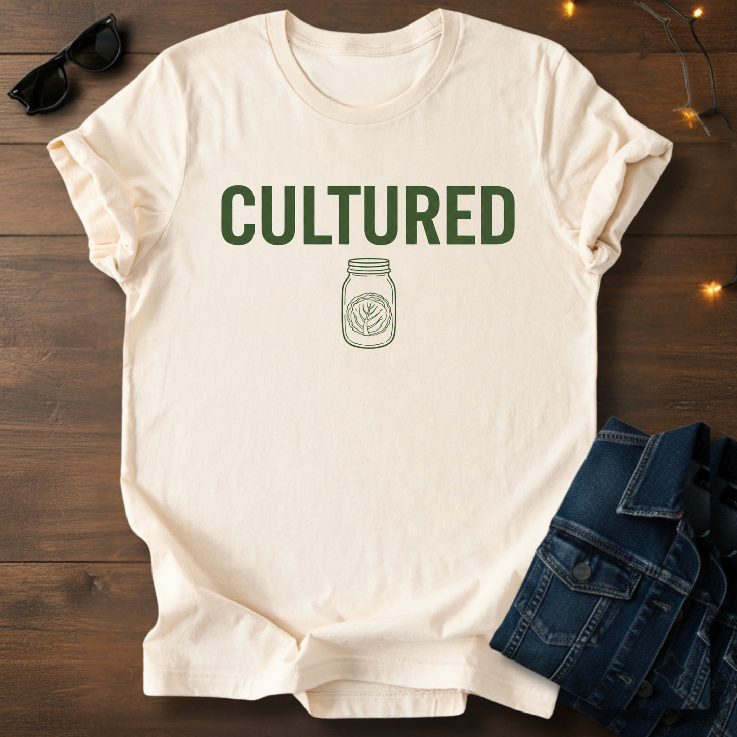 Cultured Mason Jar T-Shirt — Fermentation & Pickling Shirt