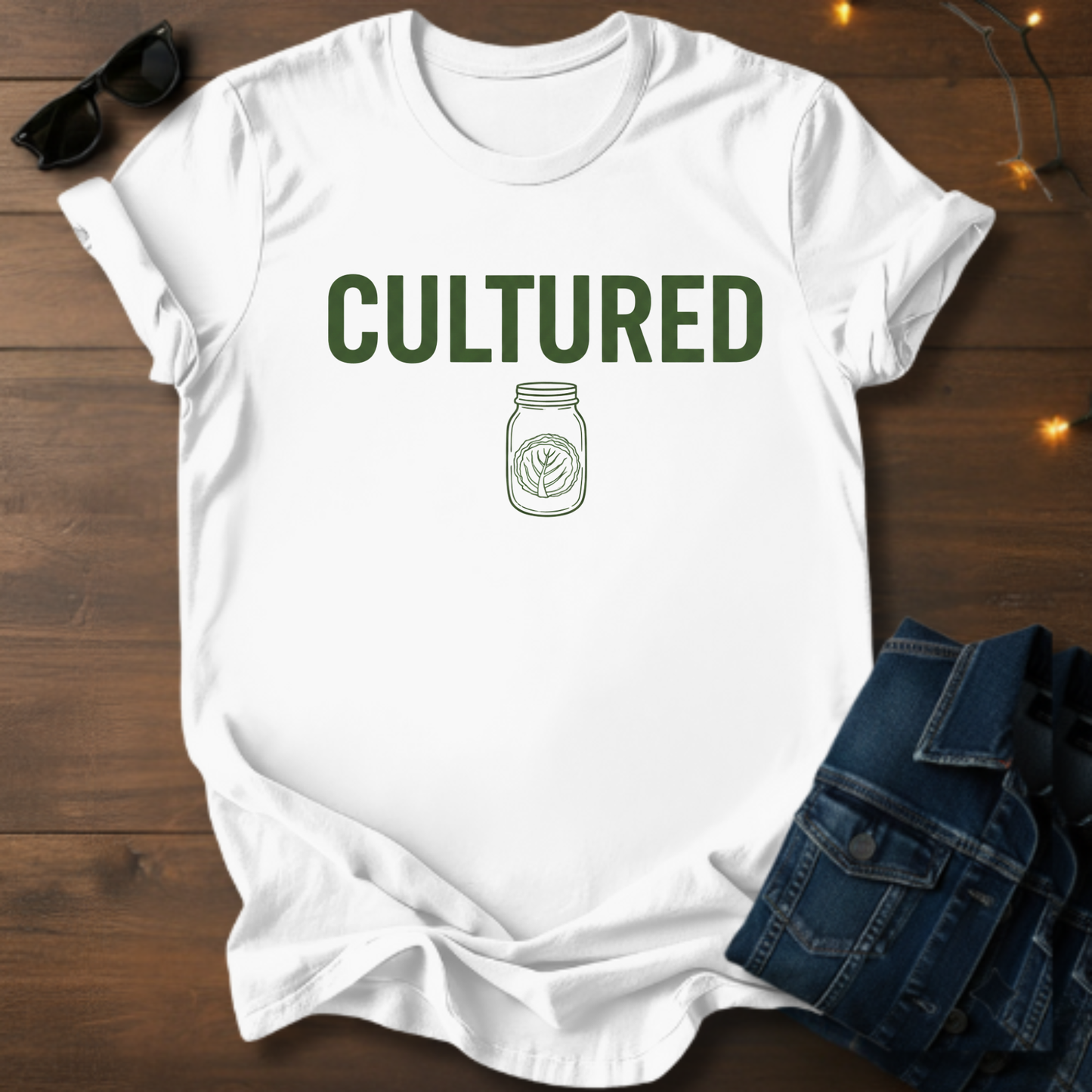 Cultured Mason Jar T-Shirt — Fermentation & Pickling Shirt
