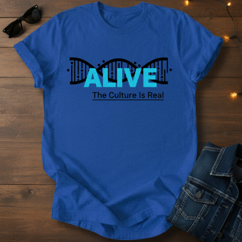 Alive DNA T‑Shirt – "The Culture Is Real" Graphic Tee