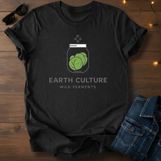 Earth Culture Tee — Eco Garden Mason Jar Graphic Shirt