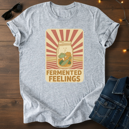 Fermented Feelings Tee — Vintage Jar Pickling Shirt