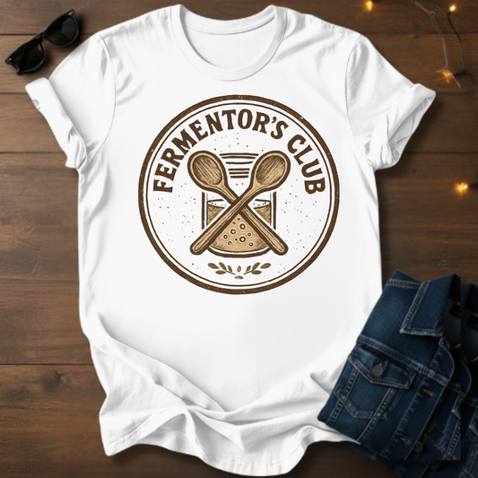 Fermentor’s Club Tee — Vintage Fermenting Badge T-Shirt