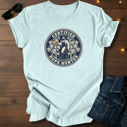 Certified Hops Hunter T‑Shirt — Vintage Craft Beer Tee for Brewers & Beer Lovers