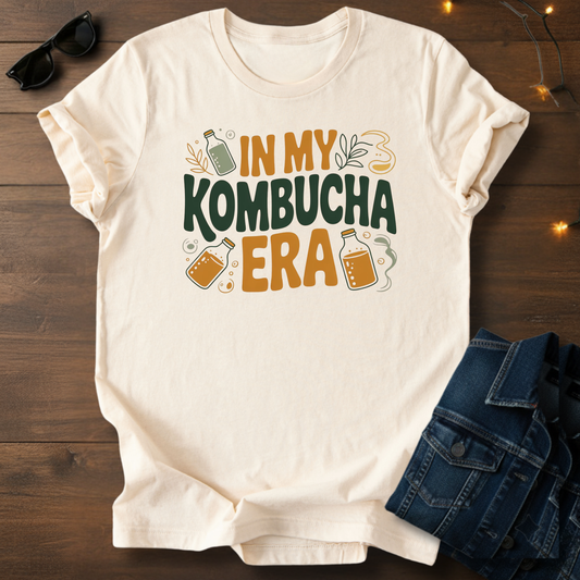 Kombucha Tee — "In My Kombucha Era" Vegan Kombucha Lover Shirt