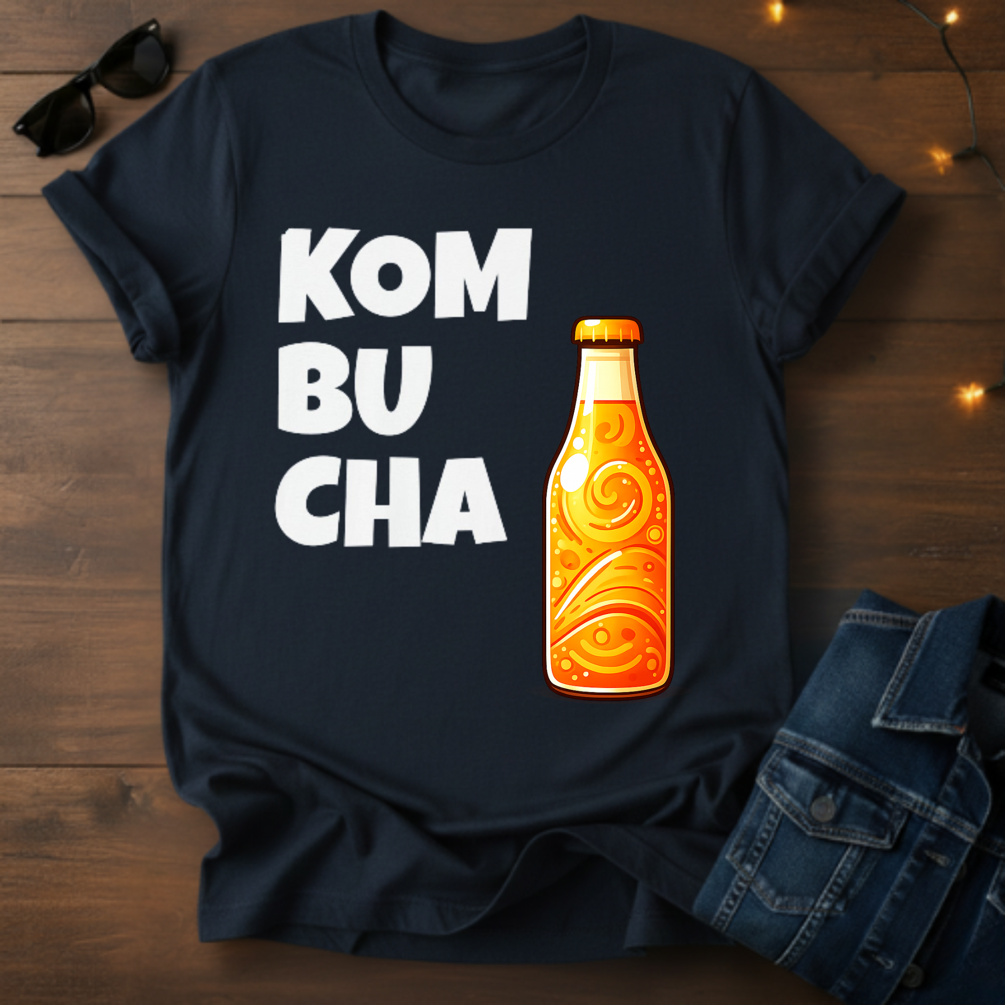 Retro Kombucha Bottle T-Shirt