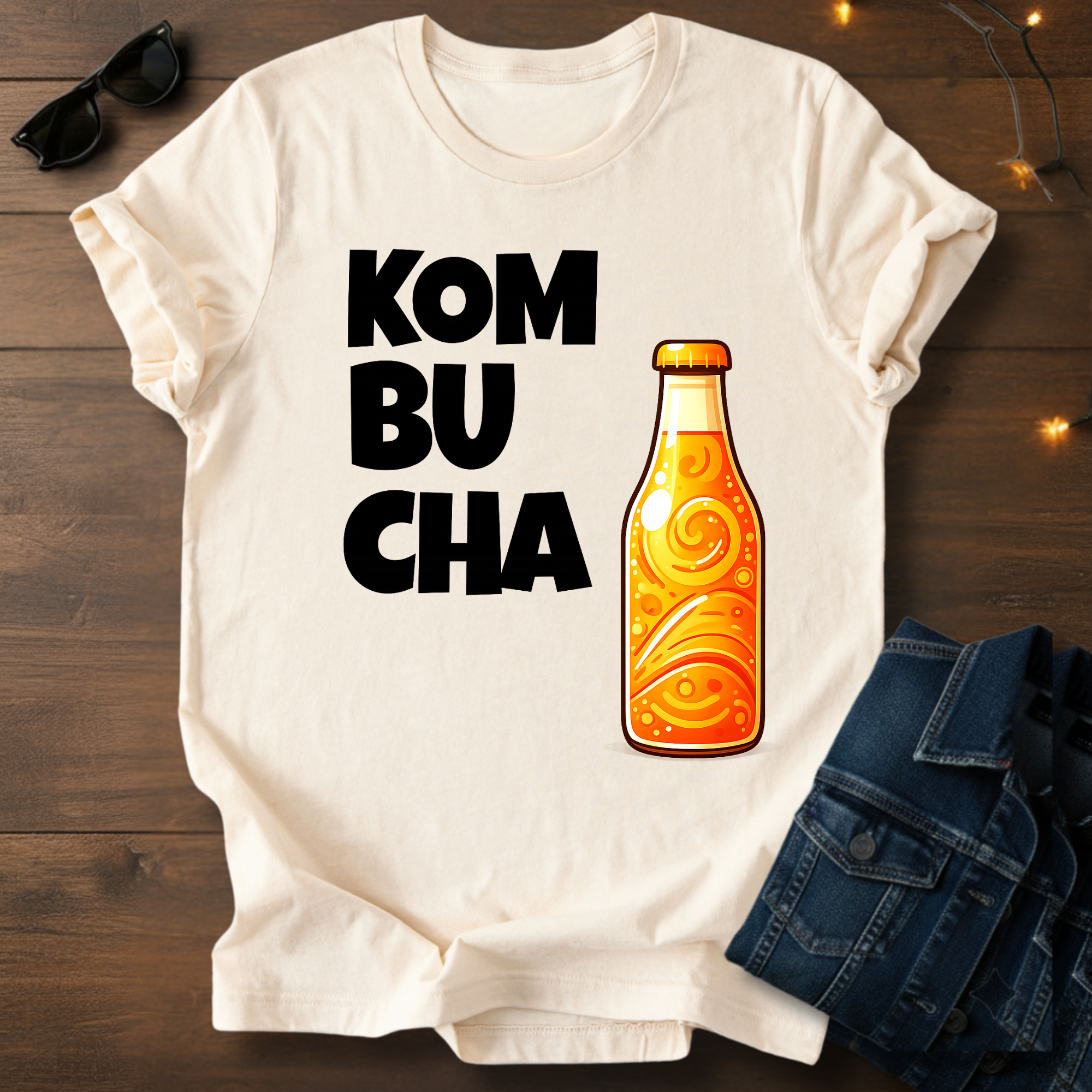Retro Kombucha Bottle T-Shirt