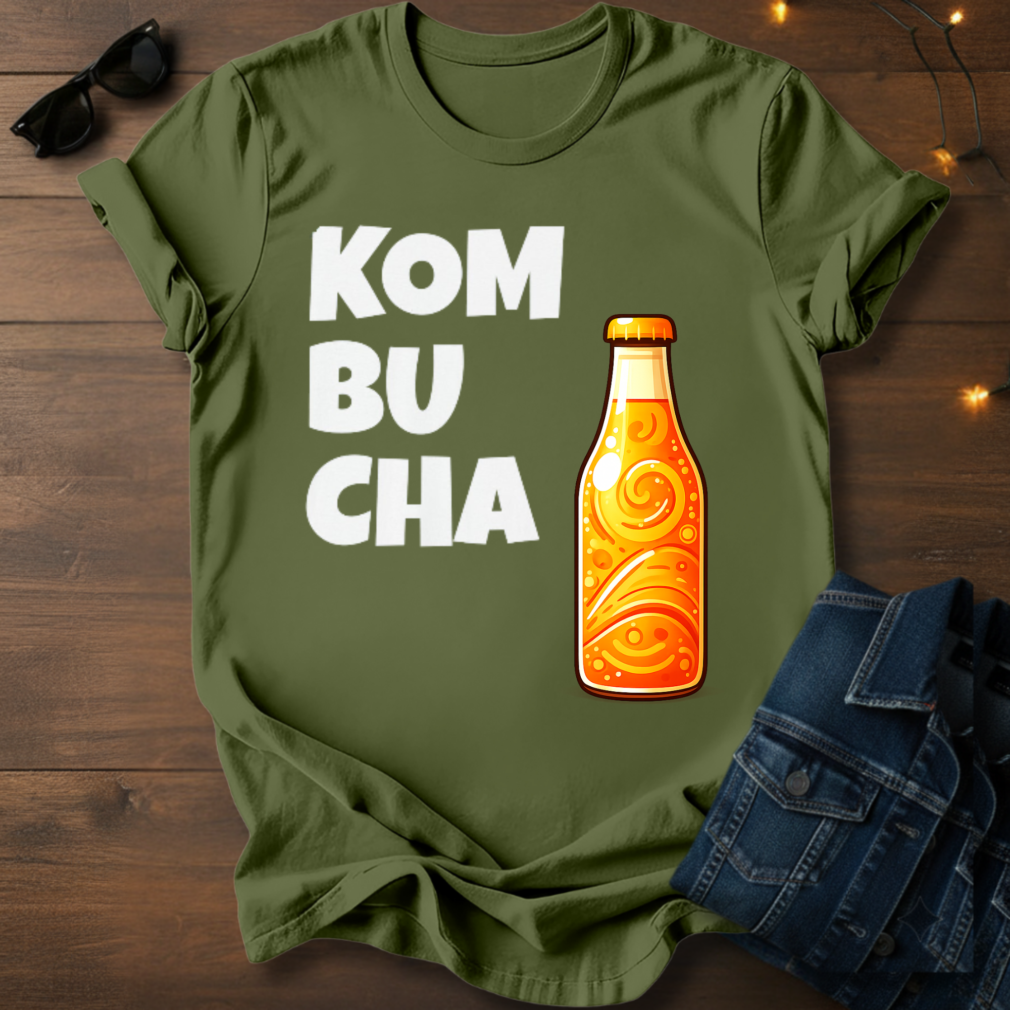 Retro Kombucha Bottle T-Shirt