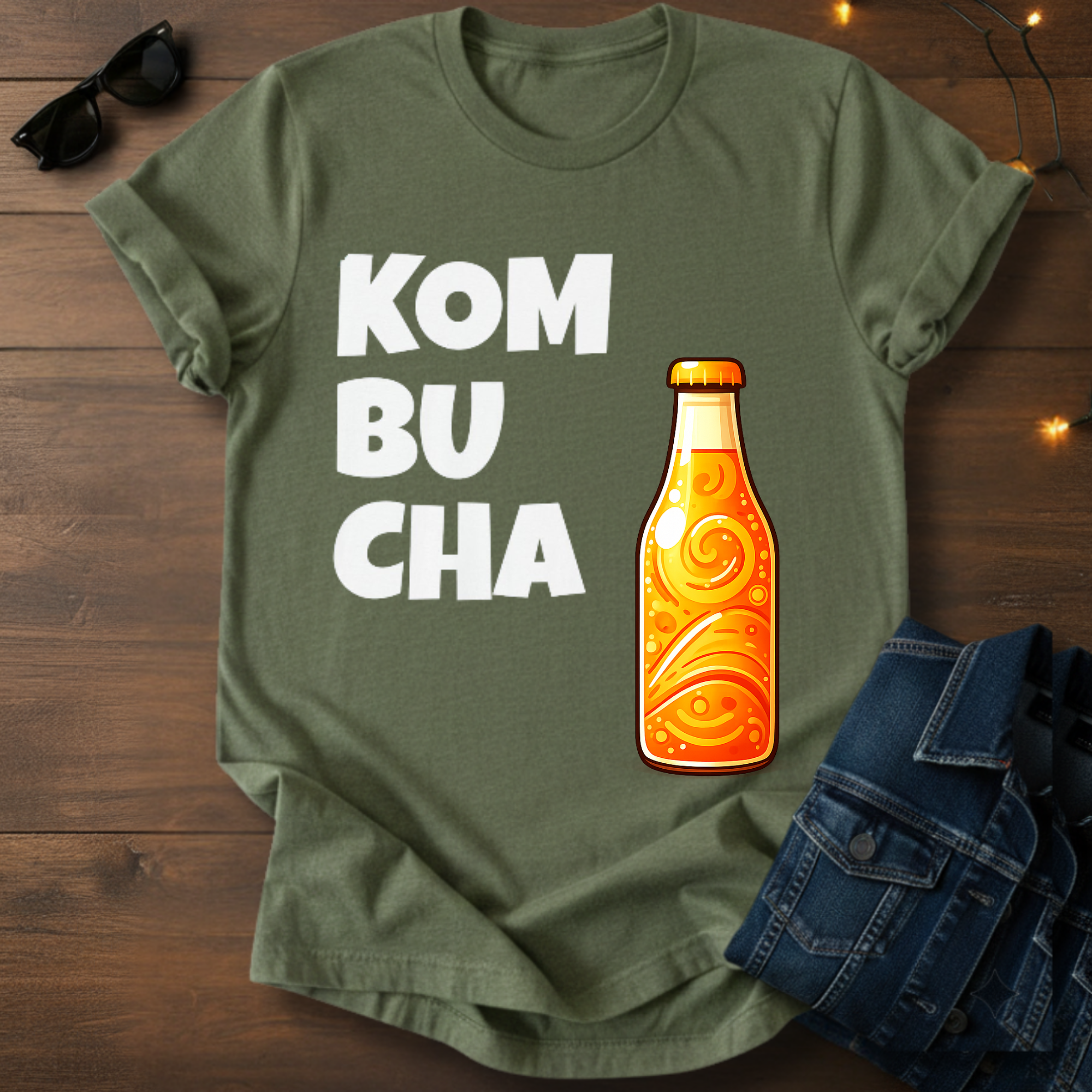 Retro Kombucha Bottle T-Shirt