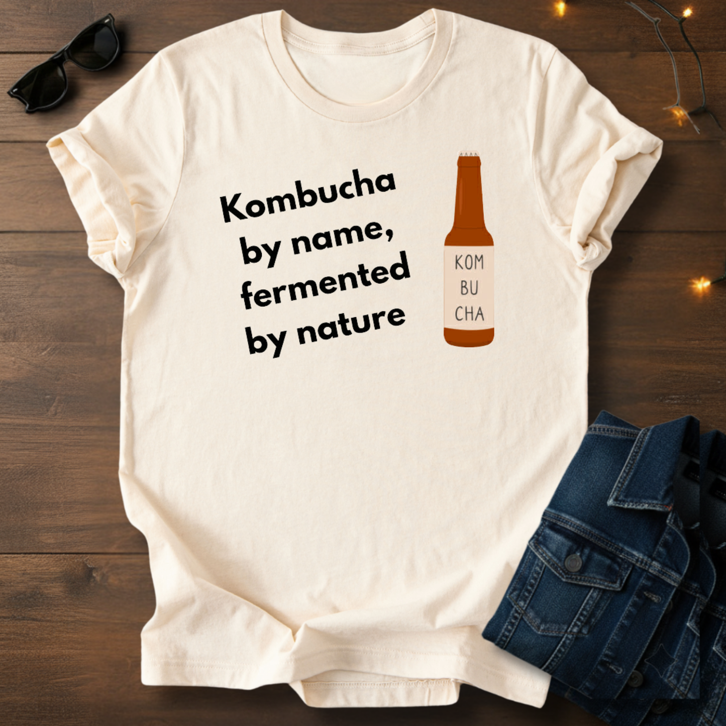 Kombucha Tee – "Kombucha by name, fermented by nature" Short Sleeve T-Shirt