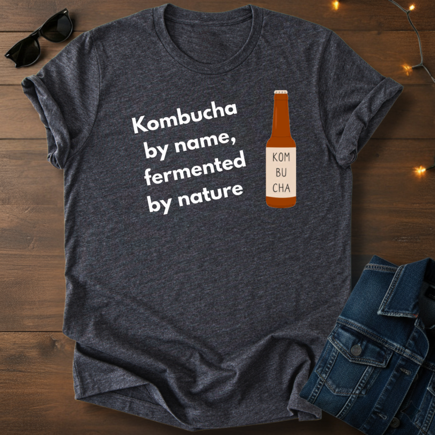 Kombucha Tee – "Kombucha by name, fermented by nature" Short Sleeve T-Shirt