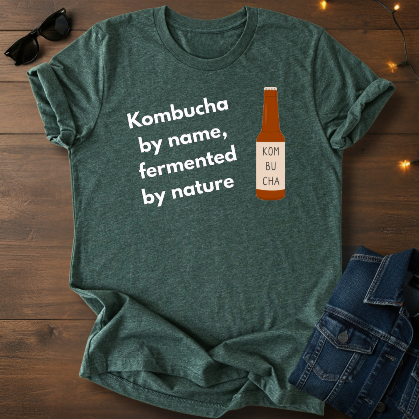 Kombucha Tee – "Kombucha by name, fermented by nature" Short Sleeve T-Shirt