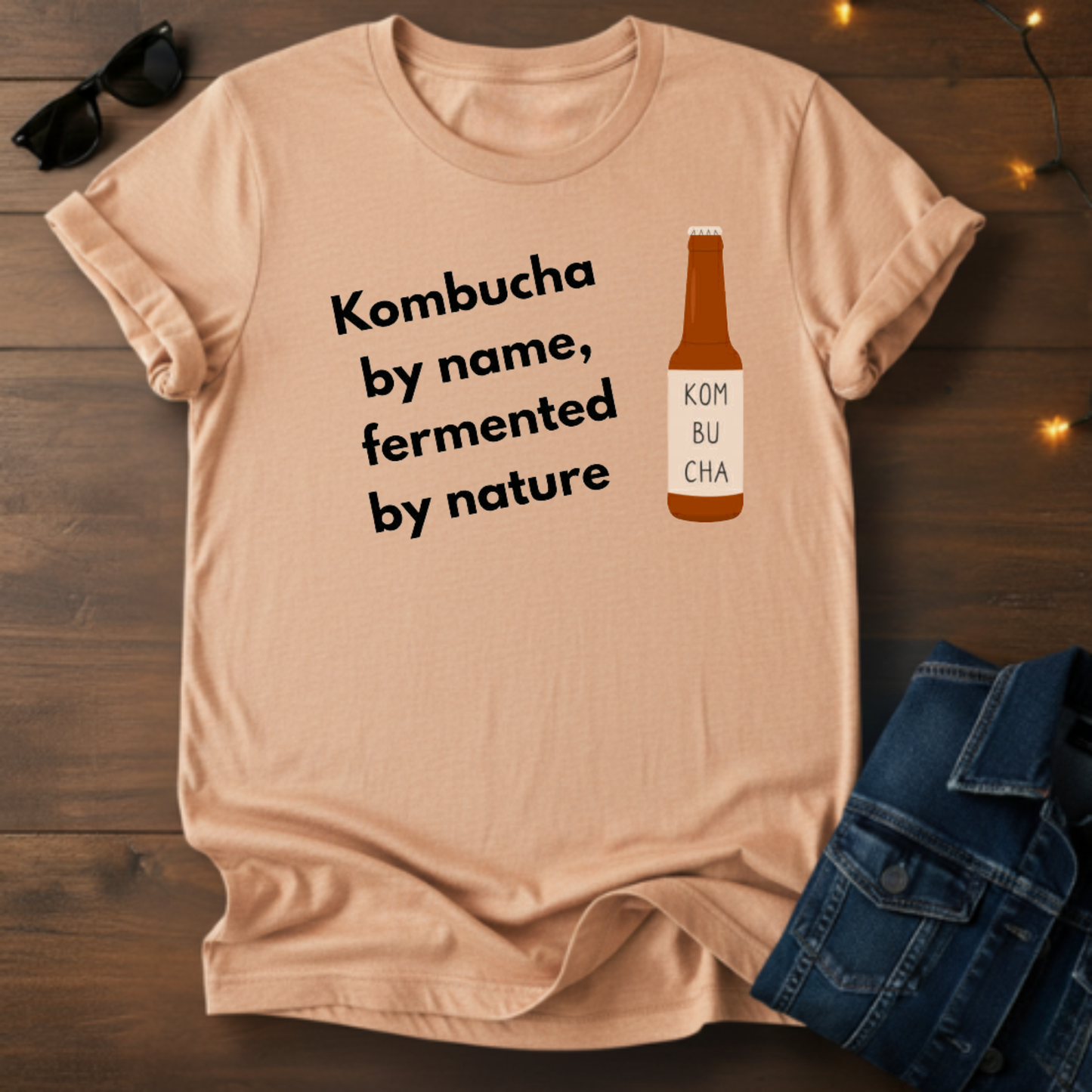 Kombucha Tee – "Kombucha by name, fermented by nature" Short Sleeve T-Shirt