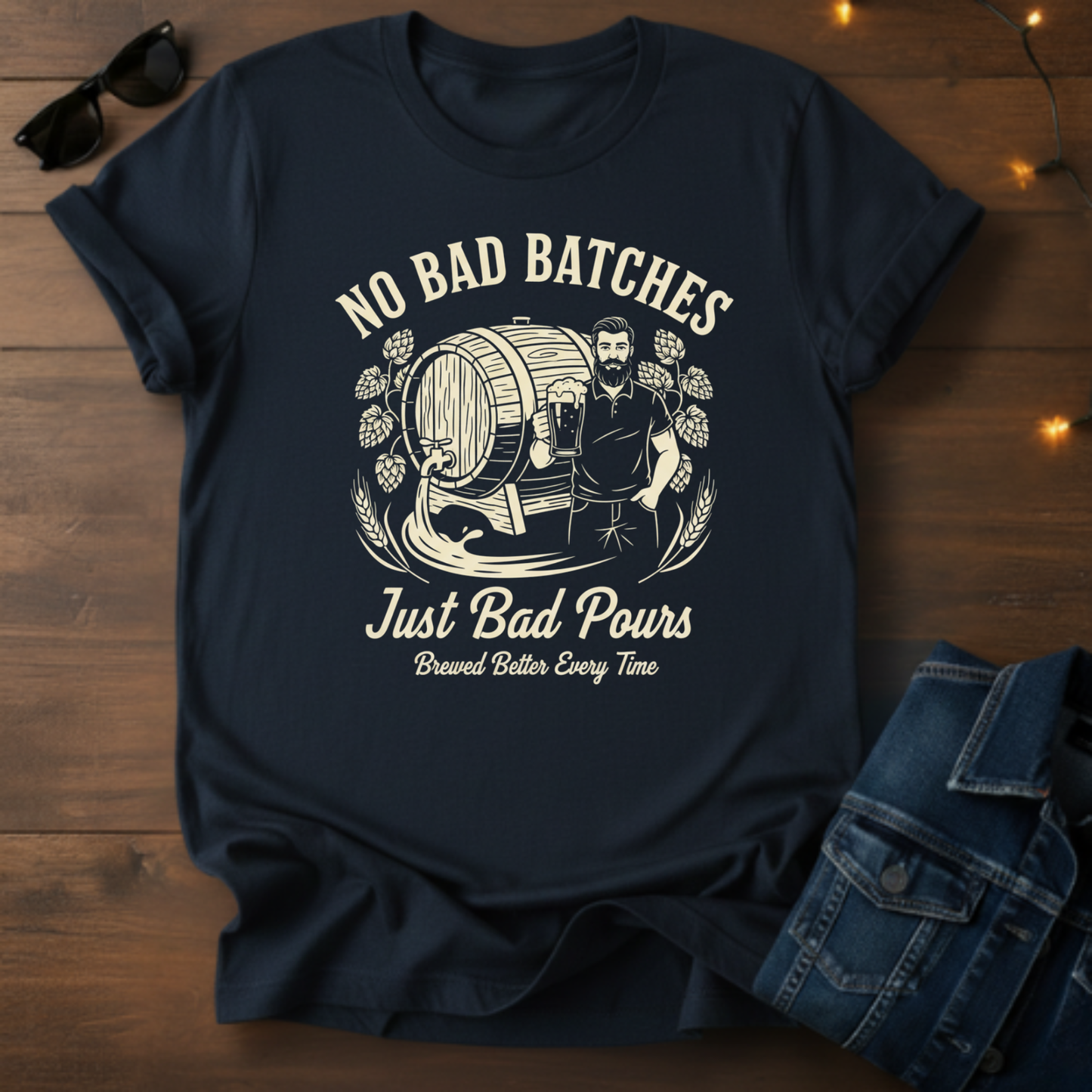 T-Shirt — No Bad Batches Just Bad Pours Whiskey Distiller Tee