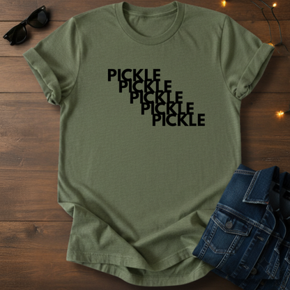 Pickle Vision Diagonal Repeat T-Shirt