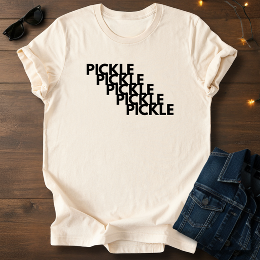 Pickle Vision Diagonal Repeat T-Shirt