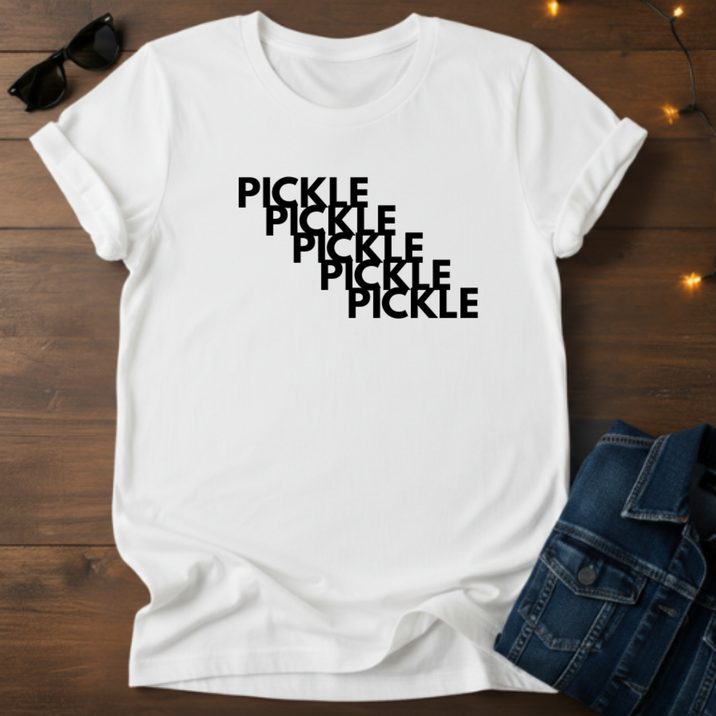 Pickle Vision Diagonal Repeat T-Shirt