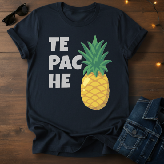 Pineapple Te Pache Graphic T-Shirt — Tropical Spanish Phrase Tee