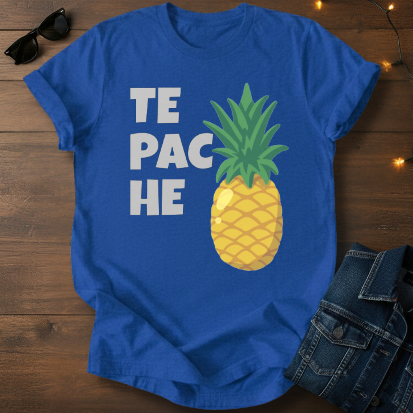 Pineapple Te Pache Graphic T-Shirt — Tropical Spanish Phrase Tee
