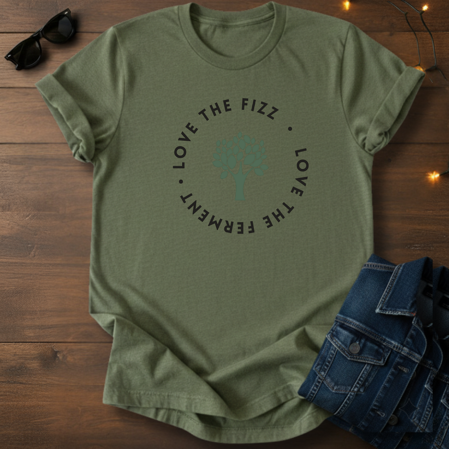 Love the Fizz Ferment Tee — Tree Circle Graphic