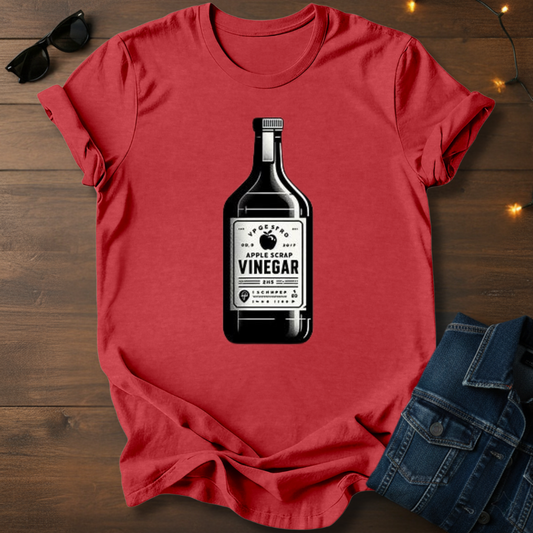 Vinegar Bottle T-Shirt — Vintage Apple Cider Design