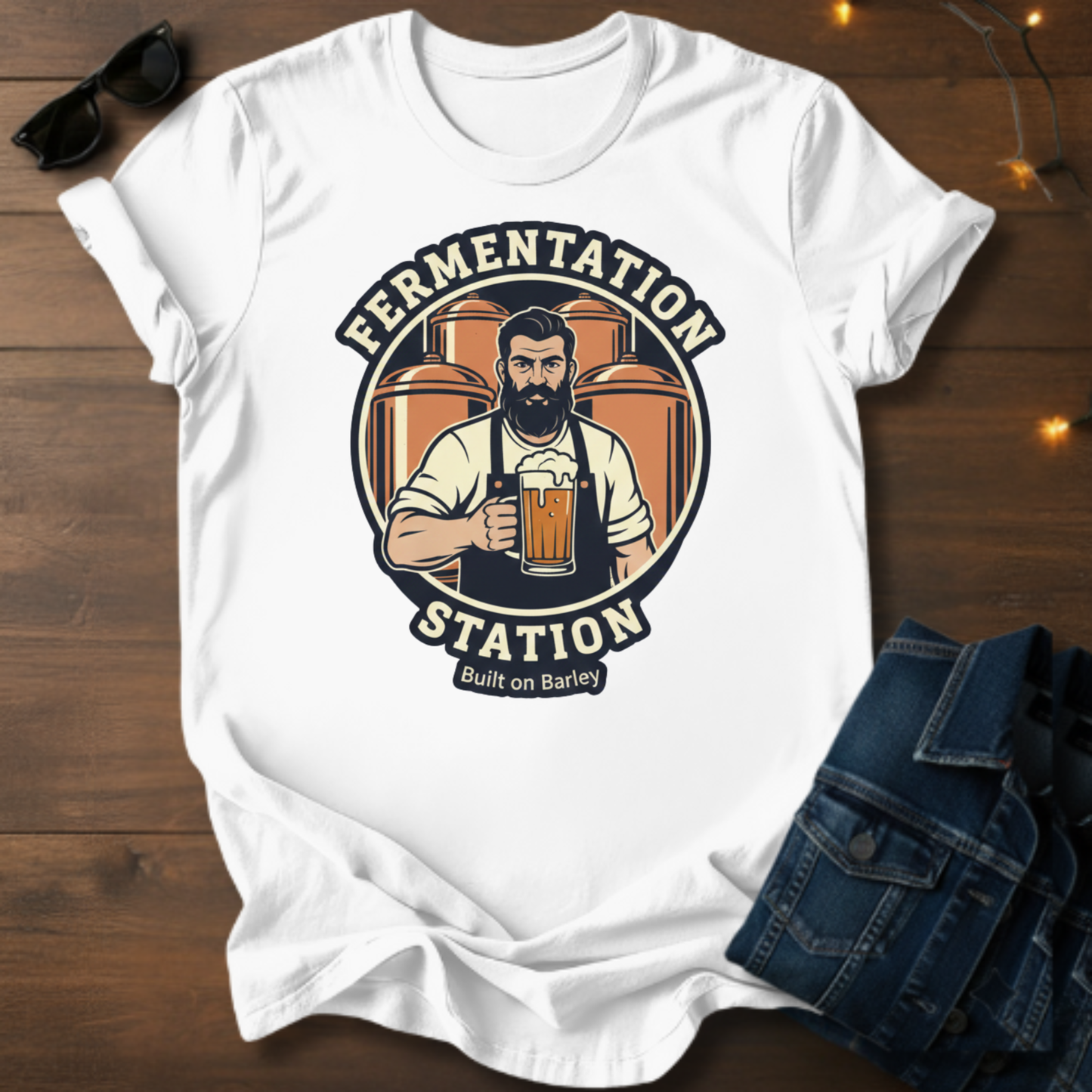 Fermentation Station Beer Brewing T-Shirt