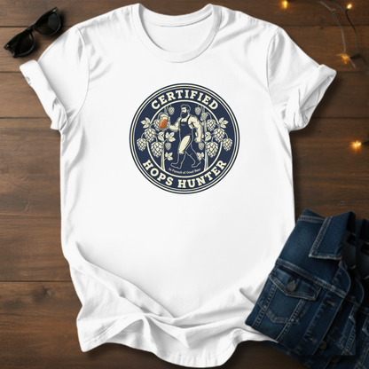 Certified Hops Hunter T‑Shirt — Vintage Craft Beer Tee for Brewers & Beer Lovers